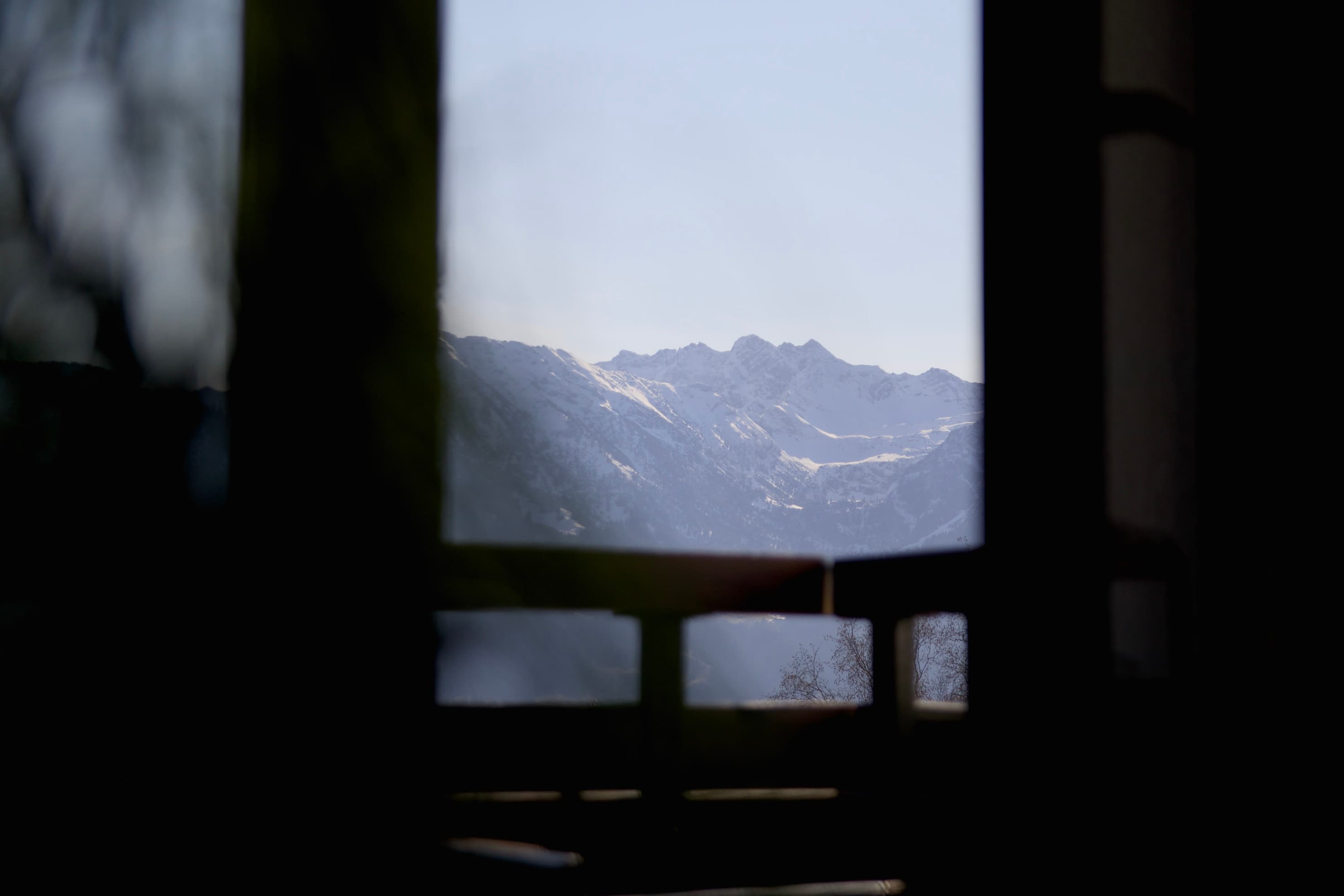 Bergpanorama Allgäuer Alpen von der Ferienwohnung